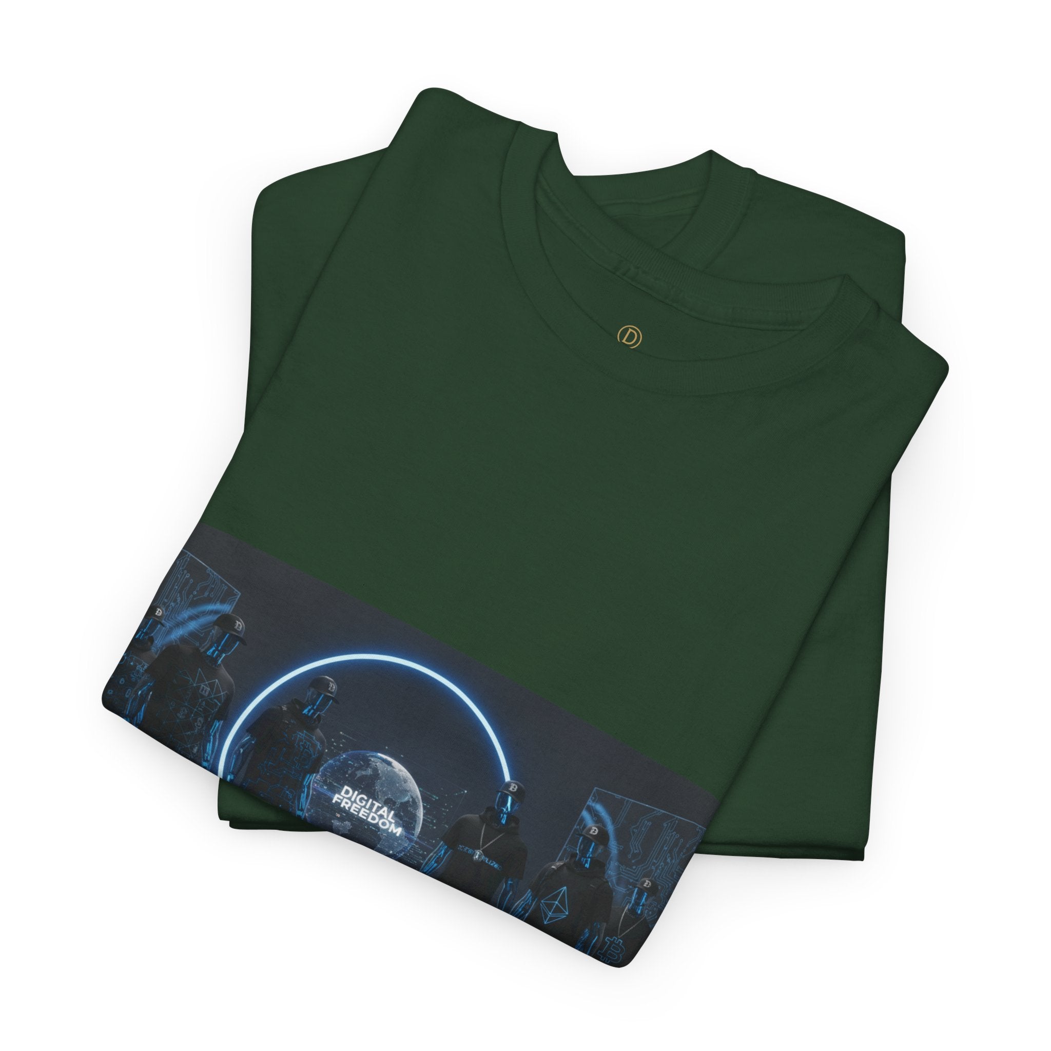 Sci‑Fi Portal Graphic Tee — Futuristic Neon Crew T-Shirt