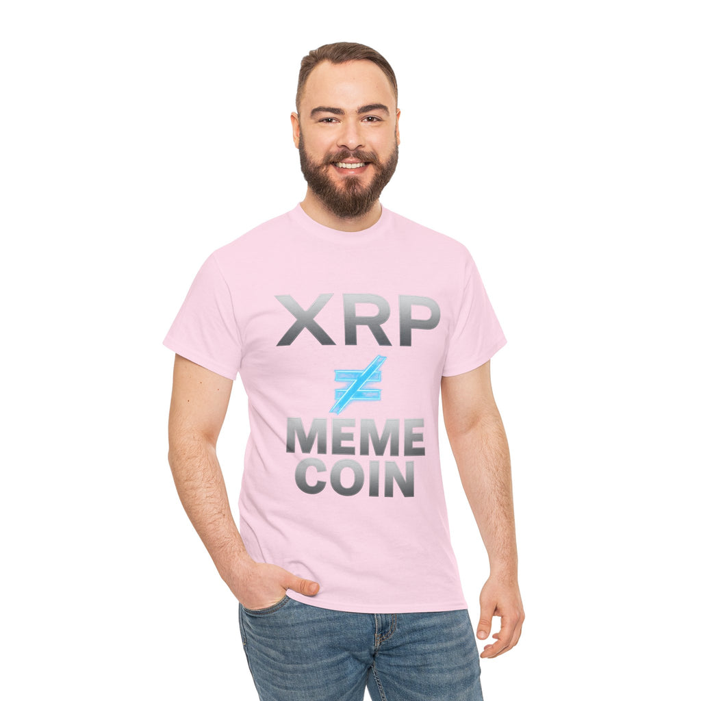 XRP ≠ Meme Coin T-Shirt — Crypto Investor Statement Tee