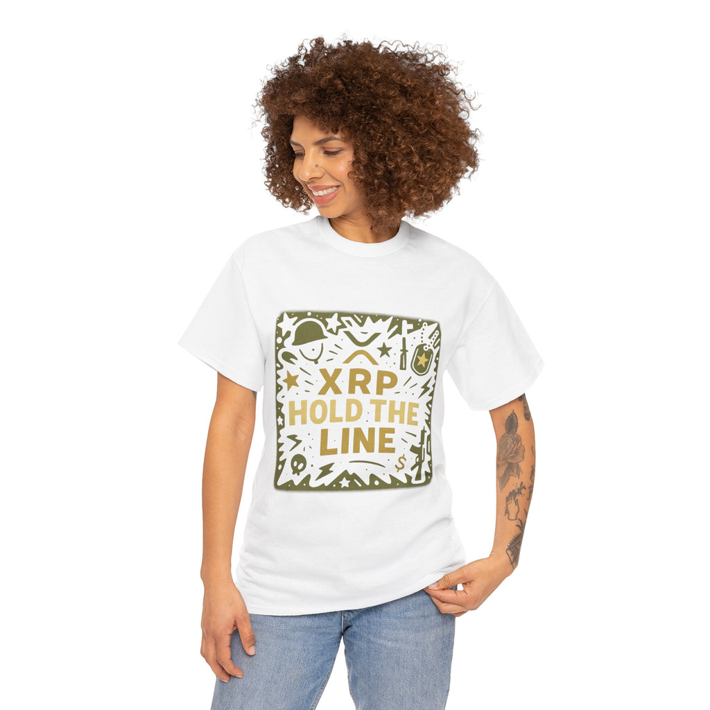 T-Shirt — XRP Hold The Line Crypto Graphic Tee
