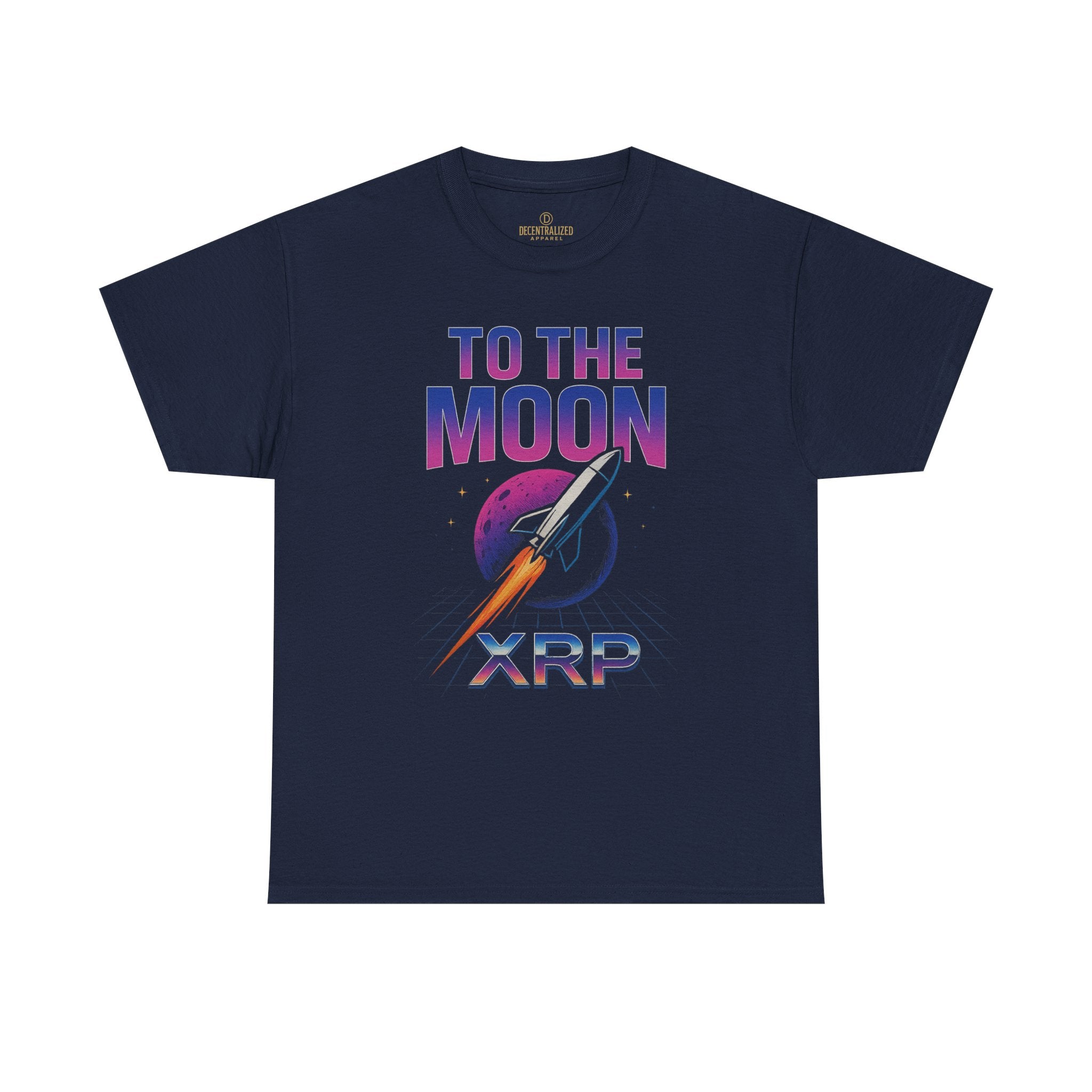XRP 'To The Moon' T-Shirt — Crypto Investor Rocket Tee
