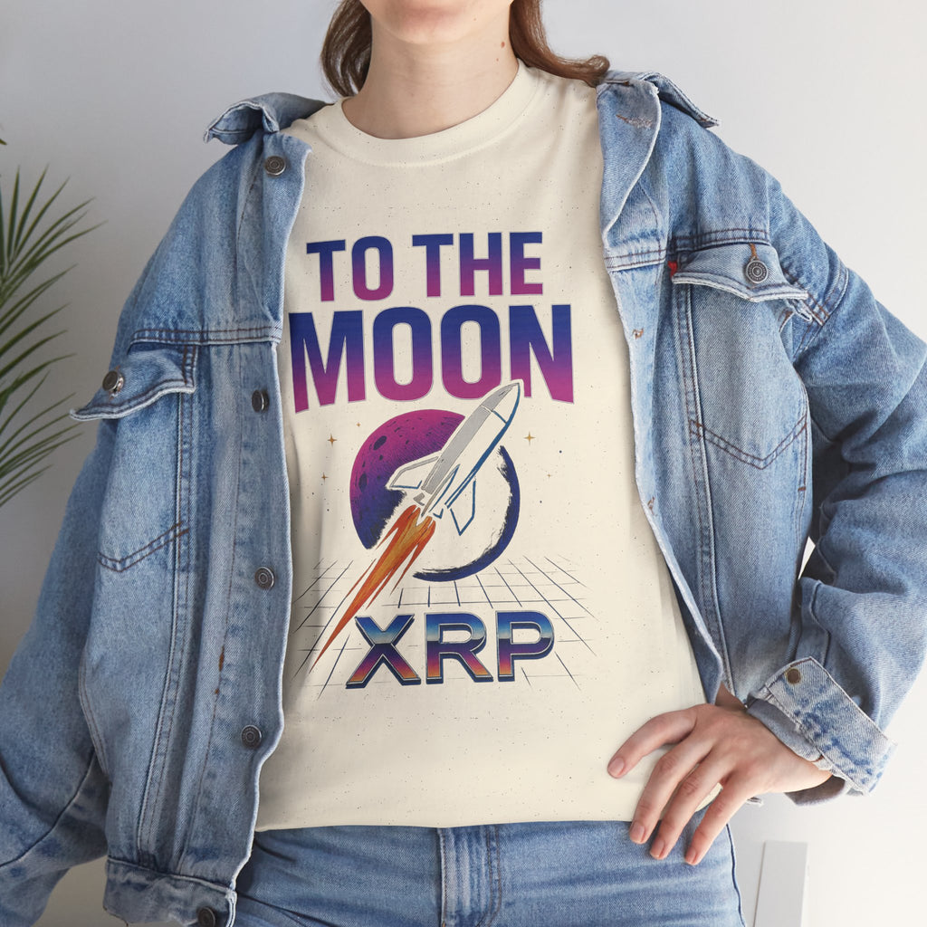 XRP 'To The Moon' T-Shirt — Crypto Investor Rocket Tee