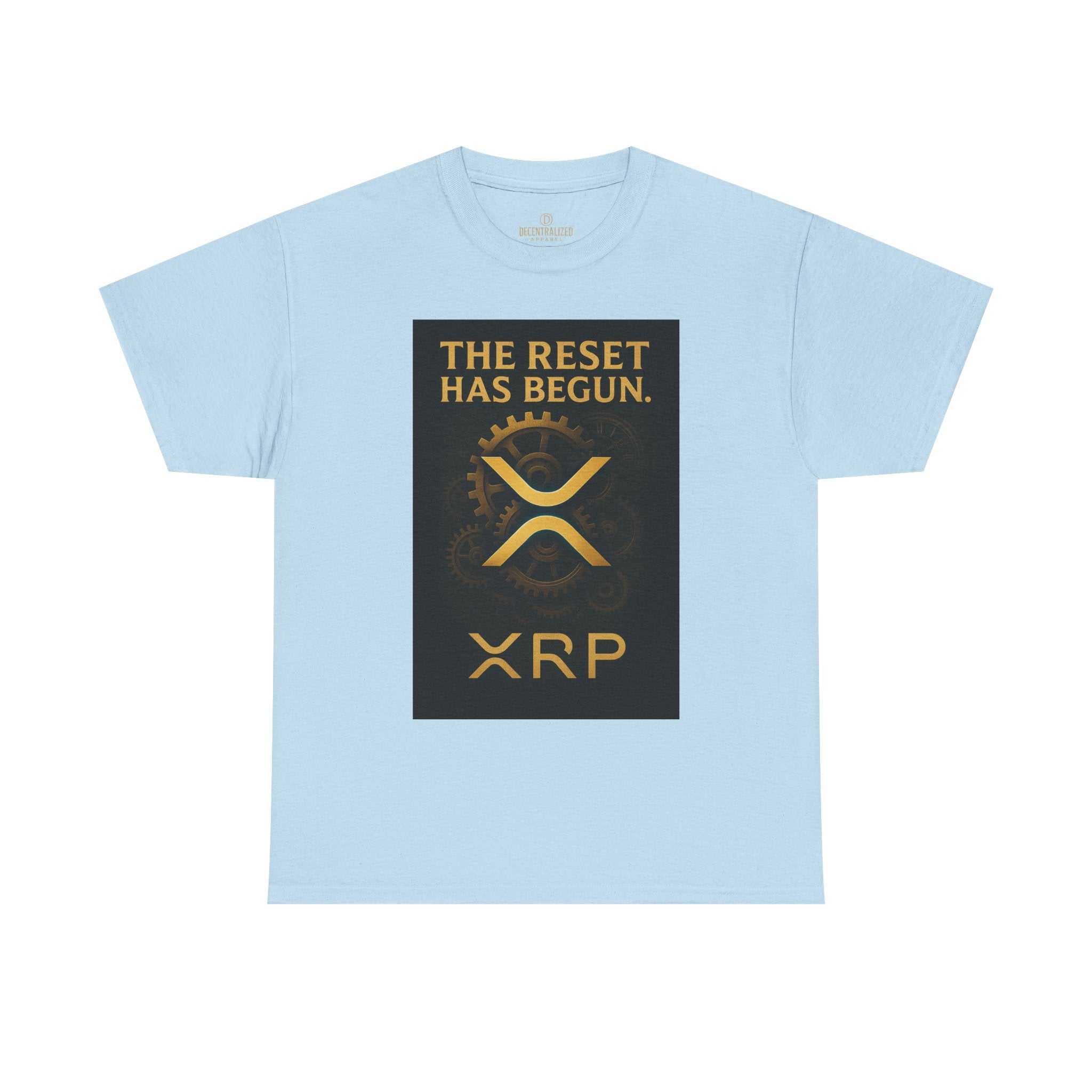 XRP Crypto Tee — "The Reset Has Begun" Bitcoin Alternative Shirt