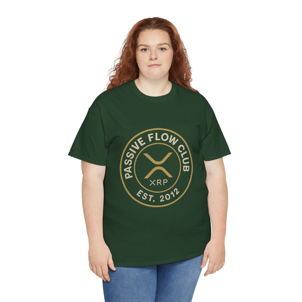 XRP Passive Flow Club T‑Shirt — Crypto Logo Tee (Est. 2012)