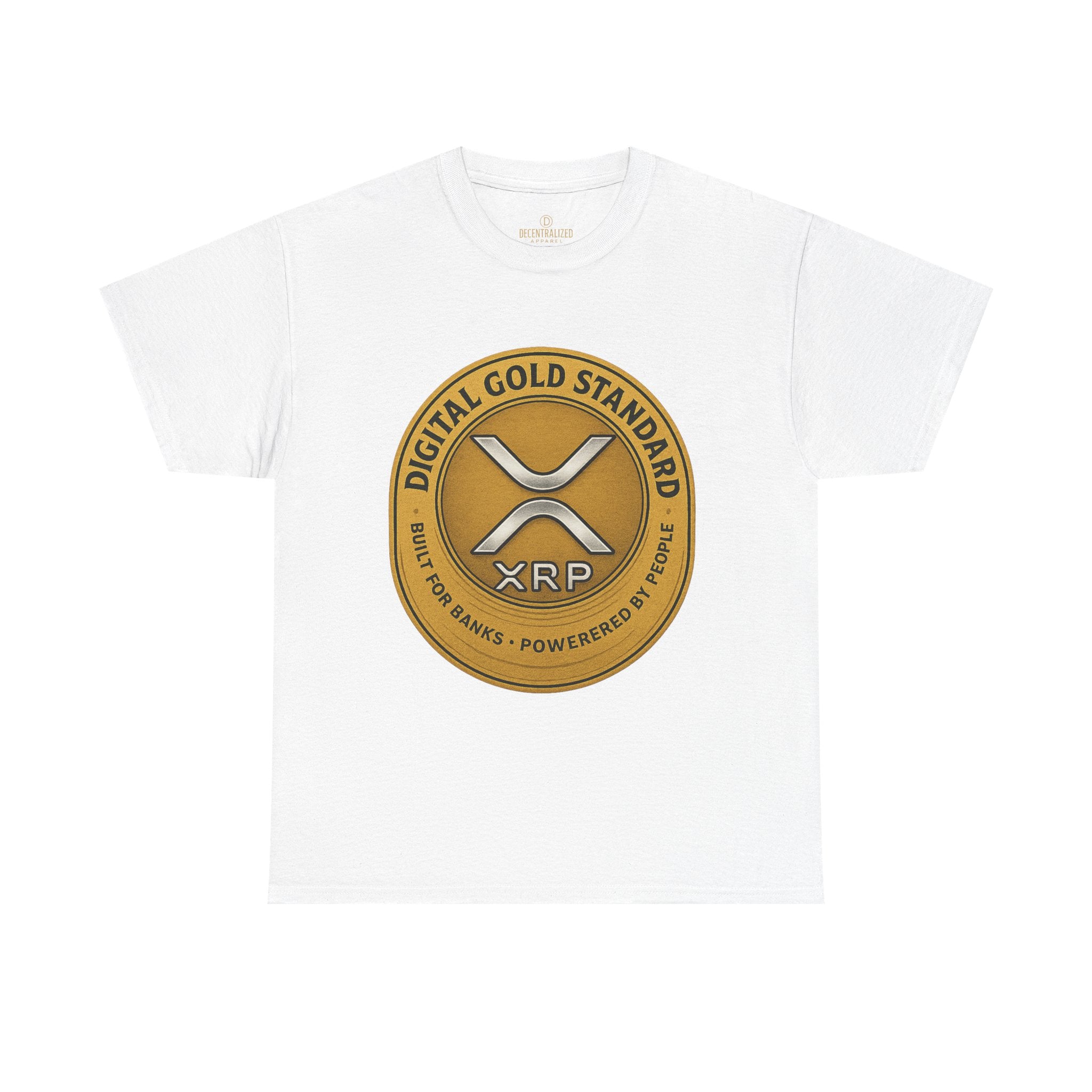 XRP Digital Gold Tee – Cryptocurrency Logo Shirt