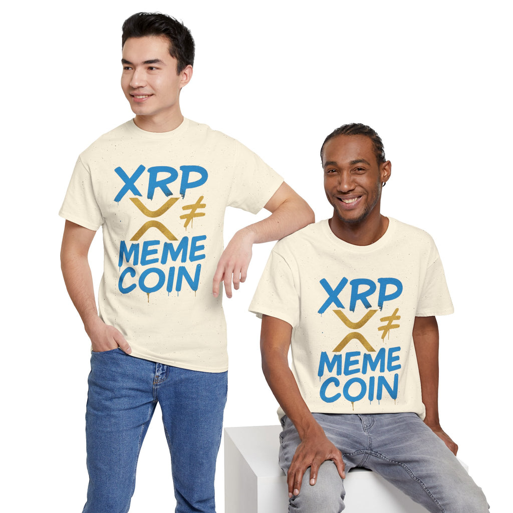 XRP ≠ Meme Coin T‑Shirt — Crypto Advocate Graphic Tee