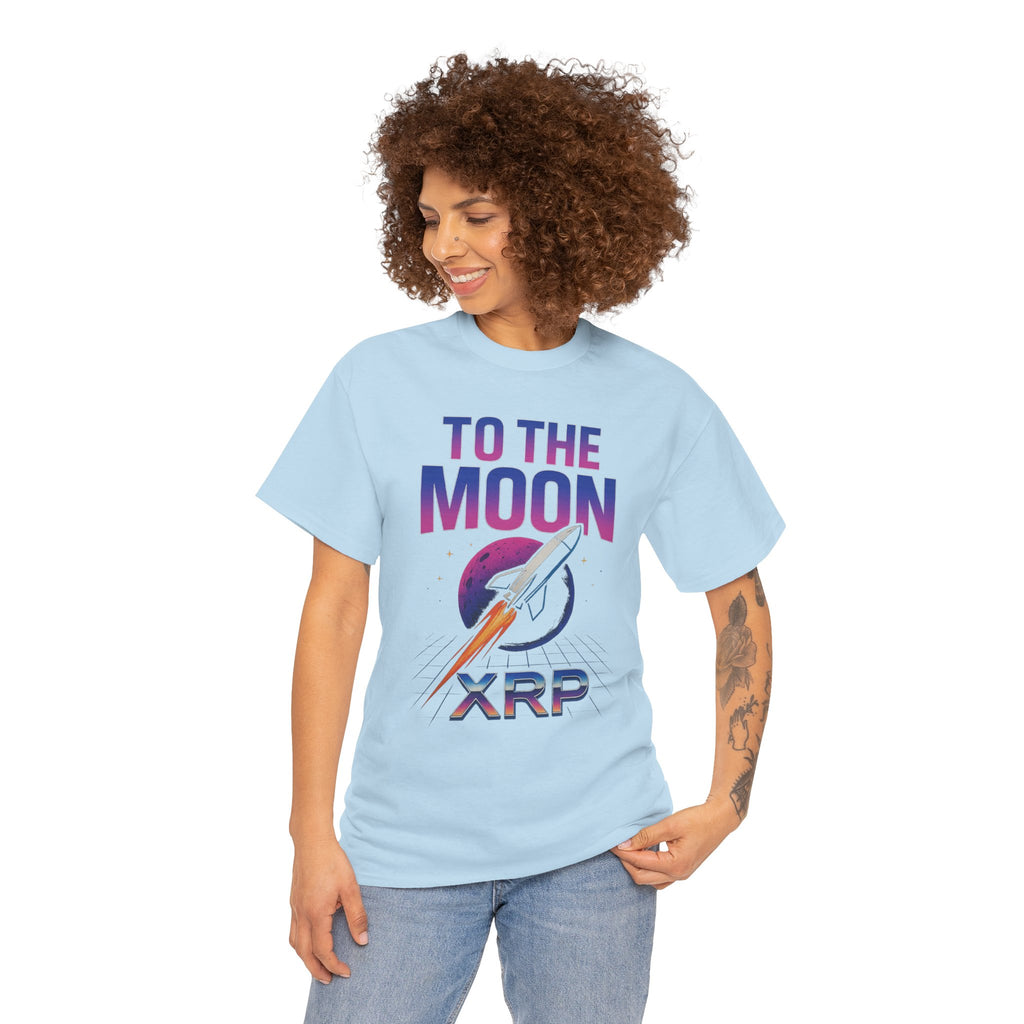 XRP 'To The Moon' T-Shirt — Crypto Investor Rocket Tee