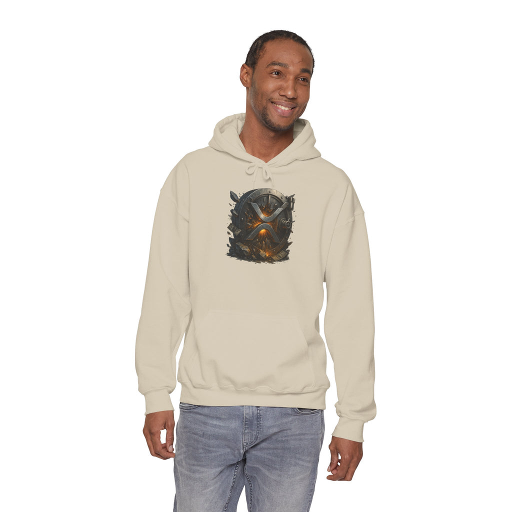 Viking Shield & Helmet Hoodie — Norse Warrior Graphic Sweatshirt