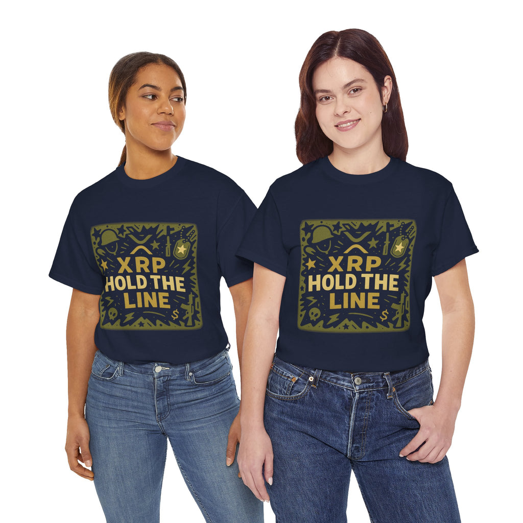 T-Shirt — XRP Hold The Line Crypto Graphic Tee
