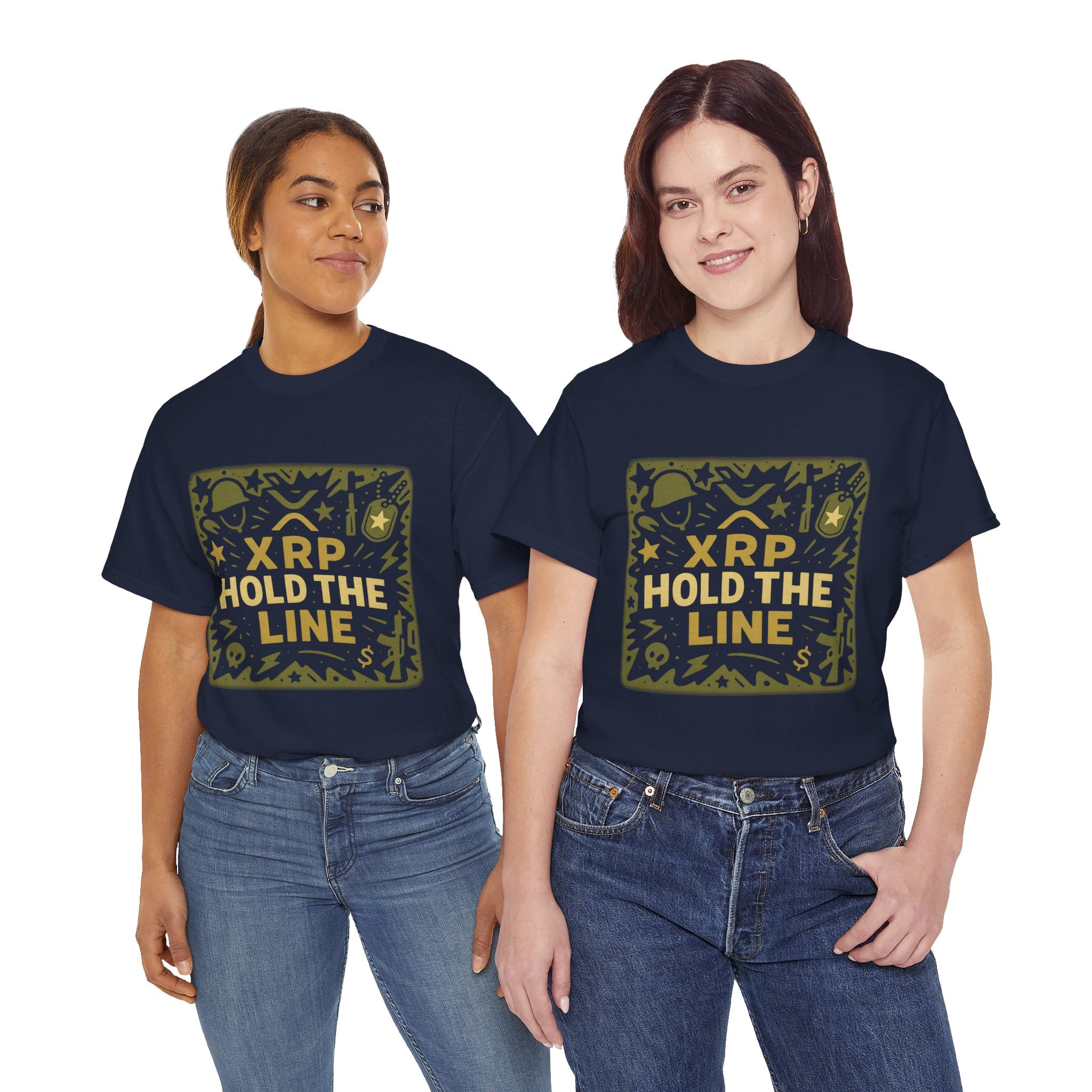 T-Shirt — XRP Hold The Line Crypto Graphic Tee