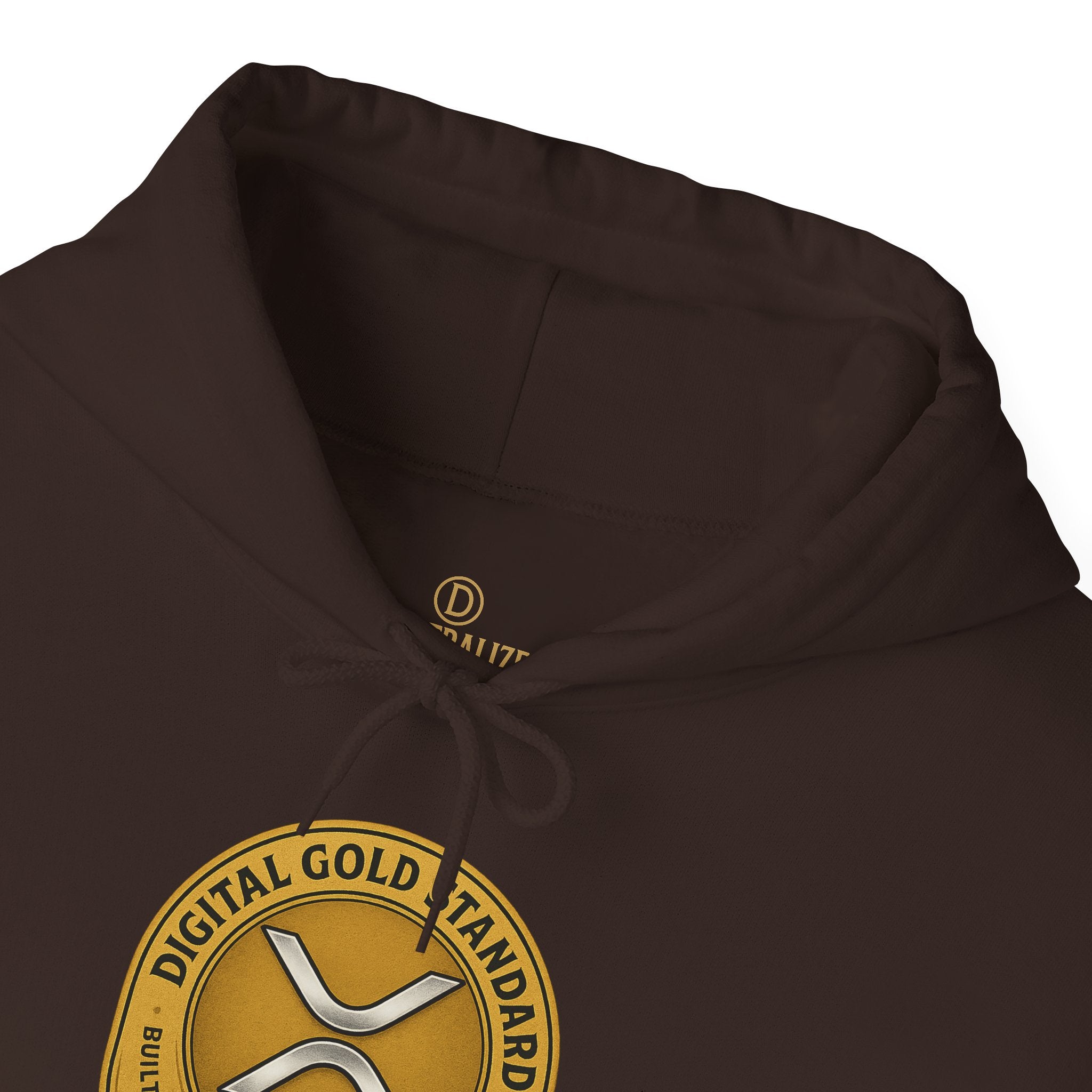 Crypto Coin Logo Hoodie — Digital Gold Standard XRP Emblem