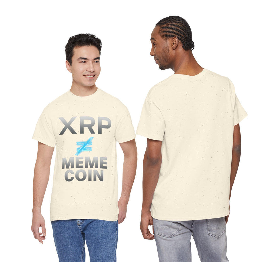 XRP ≠ Meme Coin T-Shirt — Crypto Investor Statement Tee