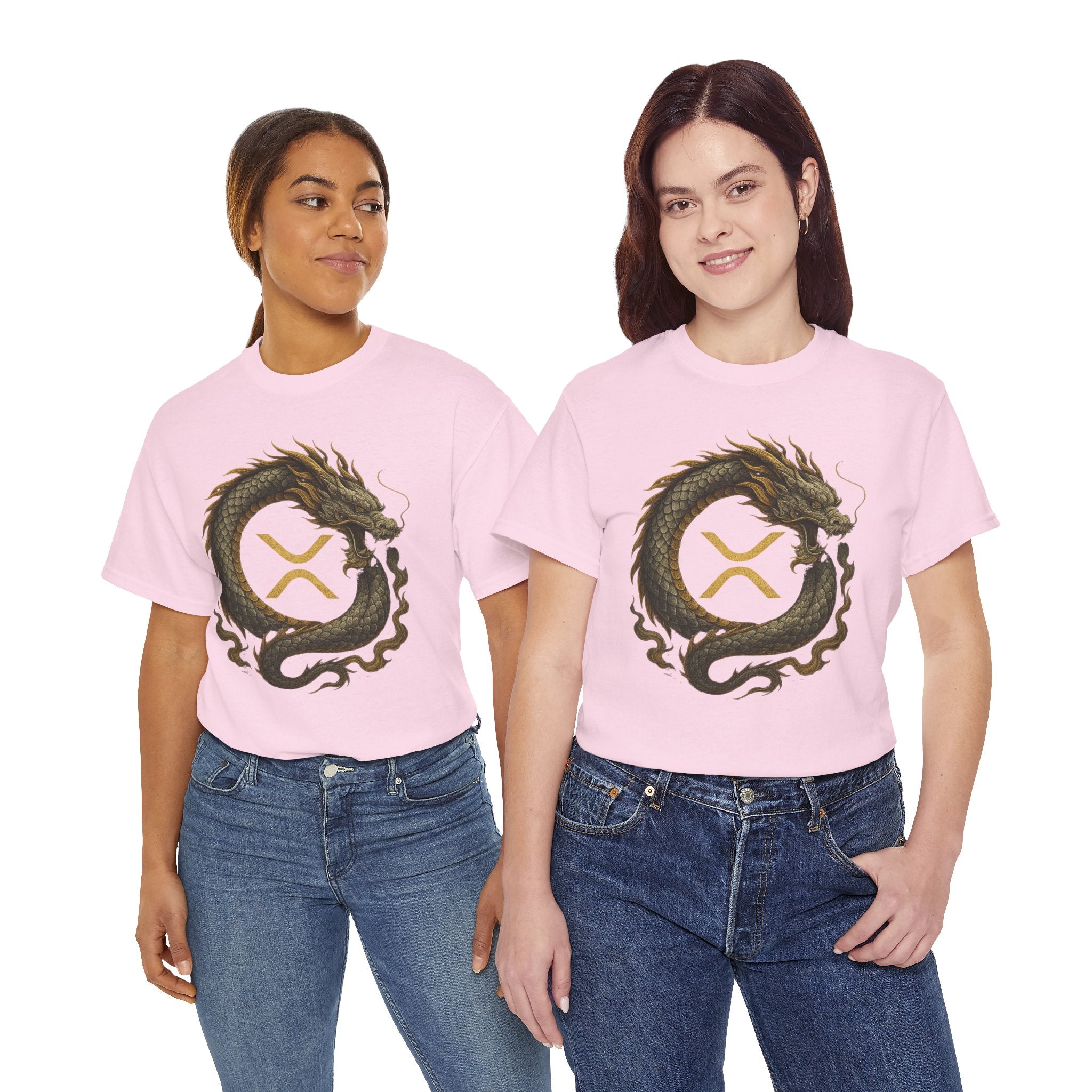 Dragon XRP Logo T-Shirt — Crypto XRP Circle Dragon Graphic Tee