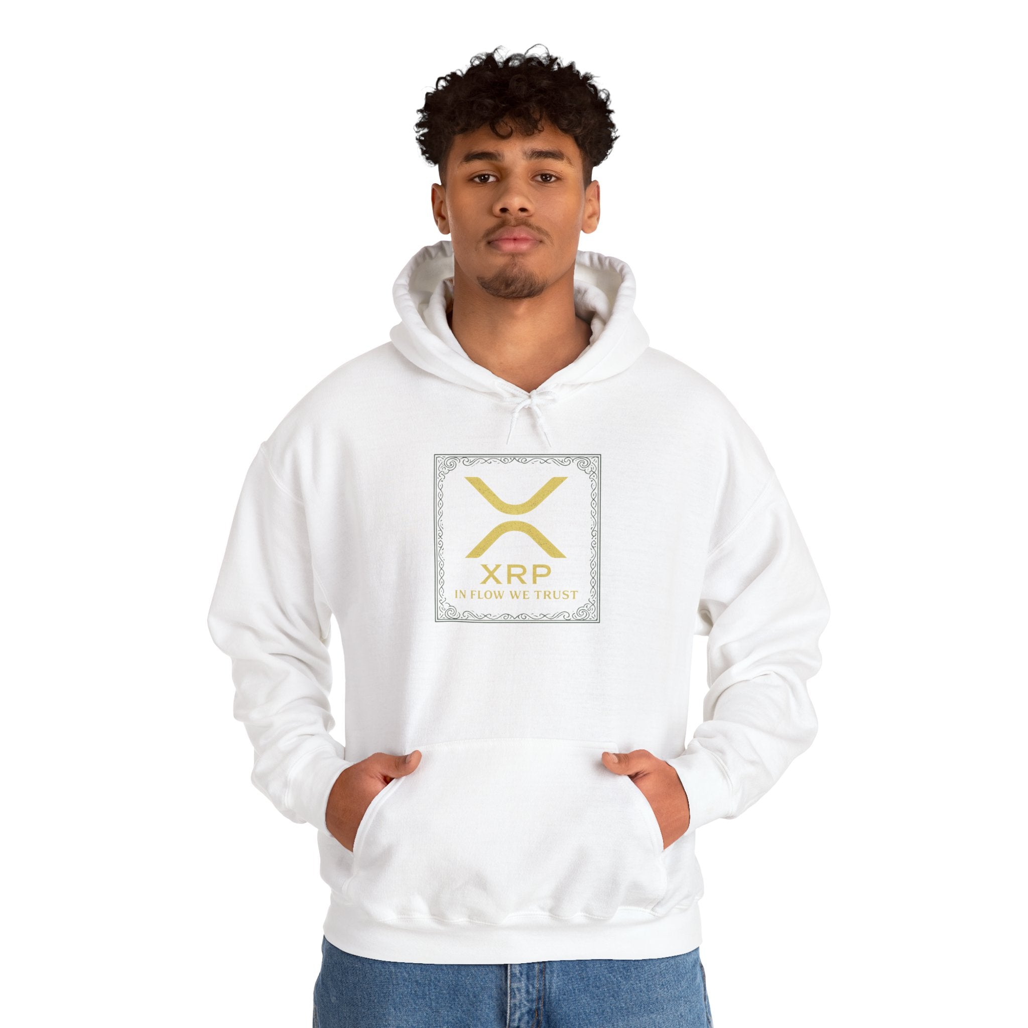 XRP Logo Hoodie – Gold Cryptocurrency Sweatshirt
