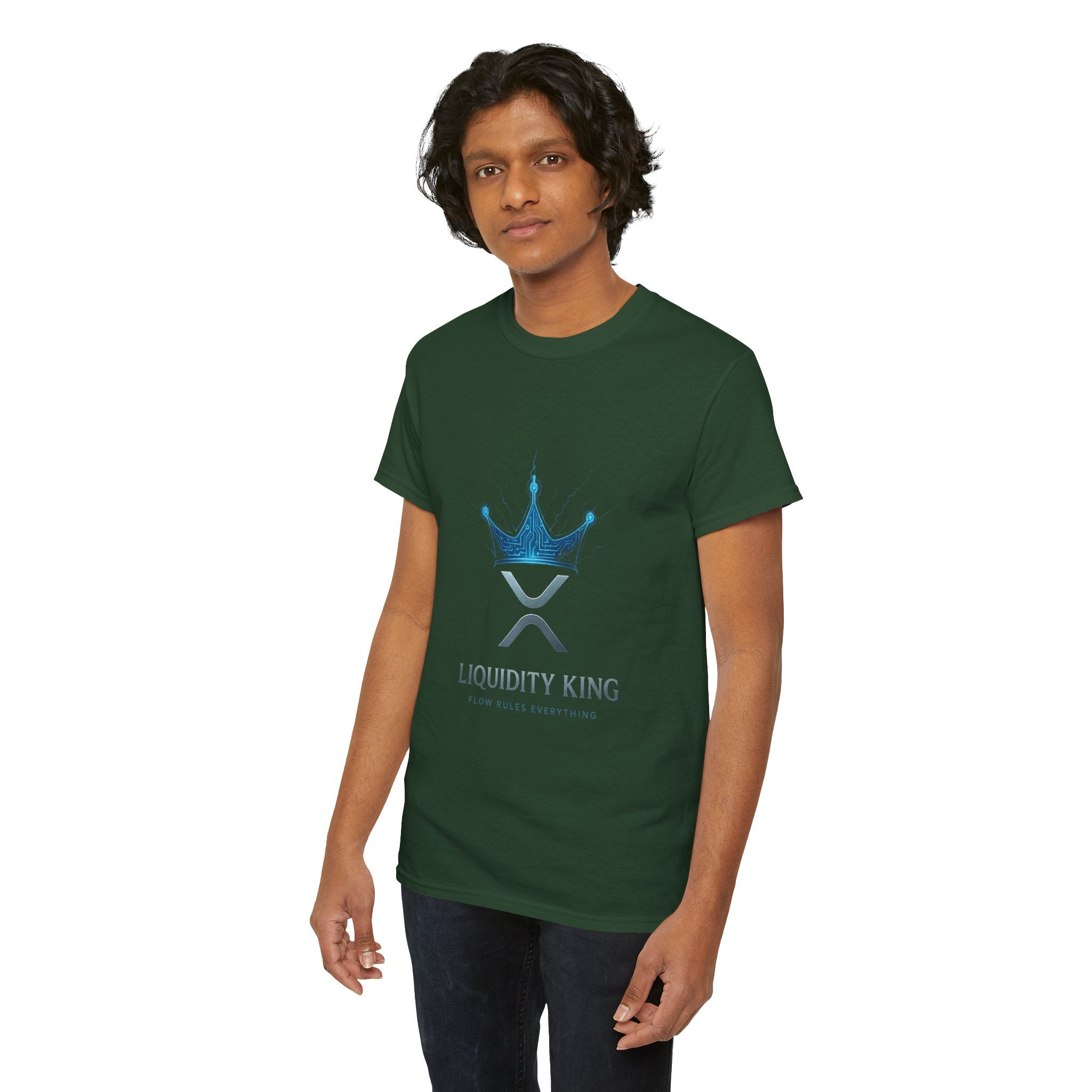 RIPPLE Liquidity King T-Shirt — Crypto XRP Crown Tee