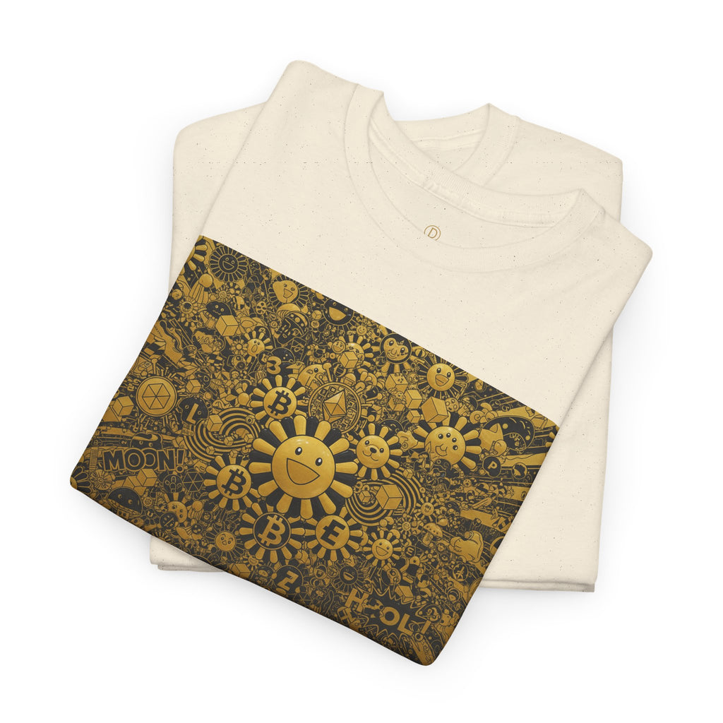 Sunflower Burst T‑Shirt — Golden Sunflower Pattern Tee