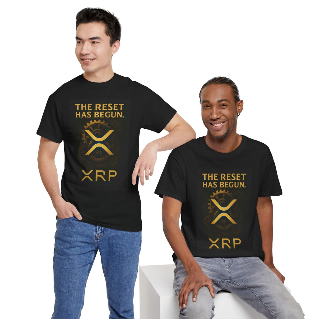 XRP Crypto Tee — "The Reset Has Begun" Bitcoin Alternative Shirt