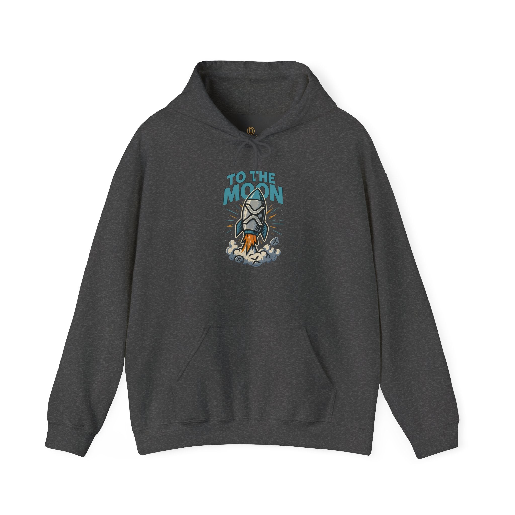 Hoodie — 'To The Moon' Rocket Graphic Pullover