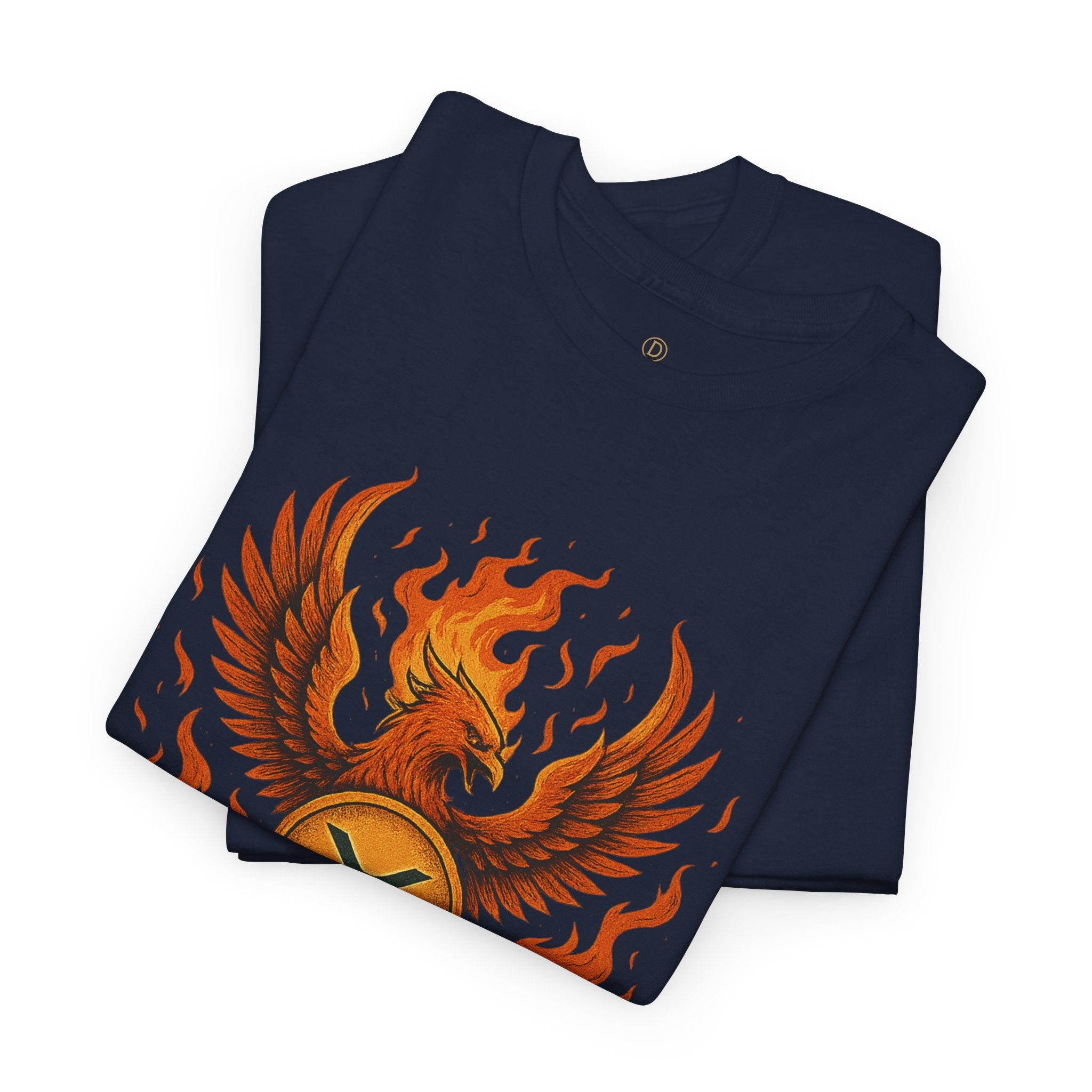 Phoenix Coin T‑Shirt — Fiery Phoenix Crypto Logo Tee