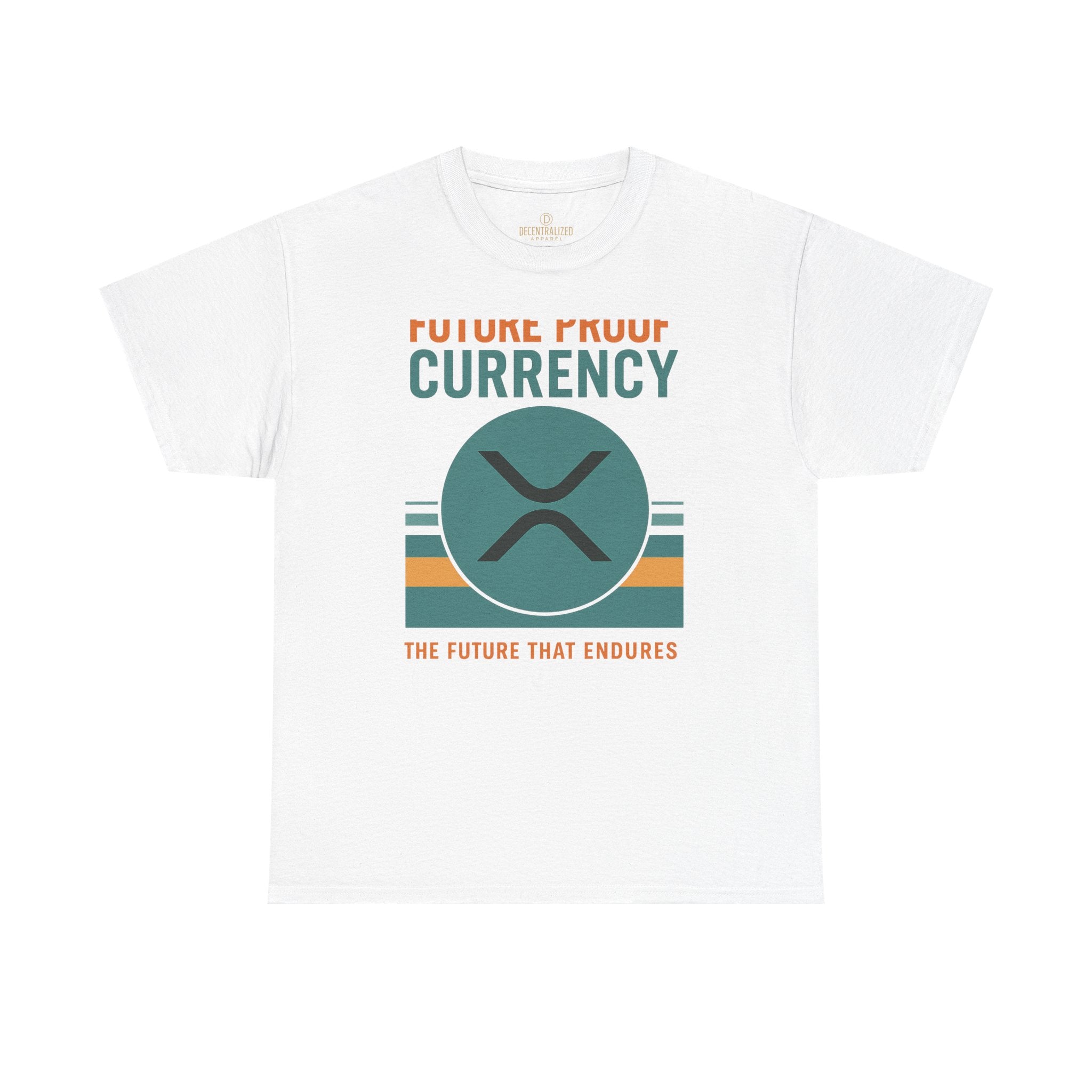 RIPPLE XRP 'Future Proof Currency' Graphic Tee — Crypto Retro Logo Shirt