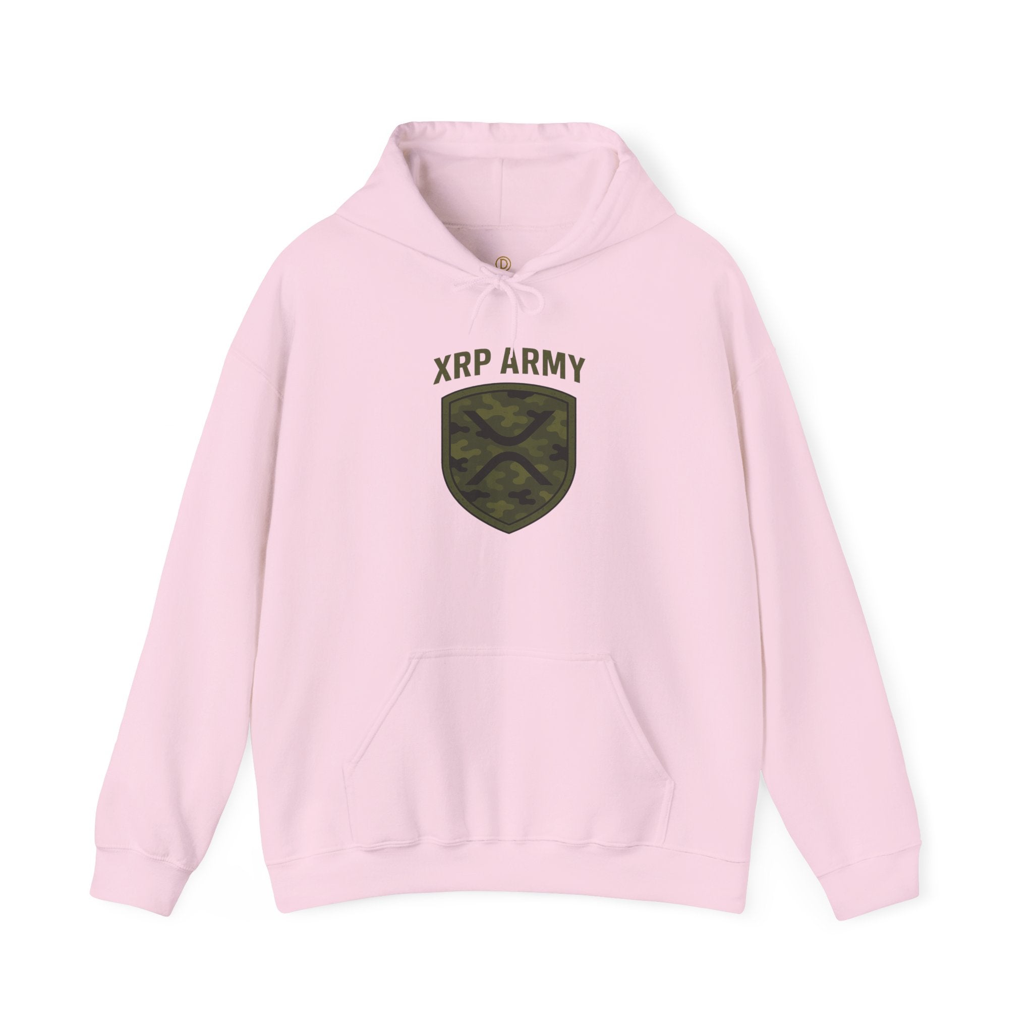 XRP Army Hoodie – Crypto Shield Camouflage Sweatshirt