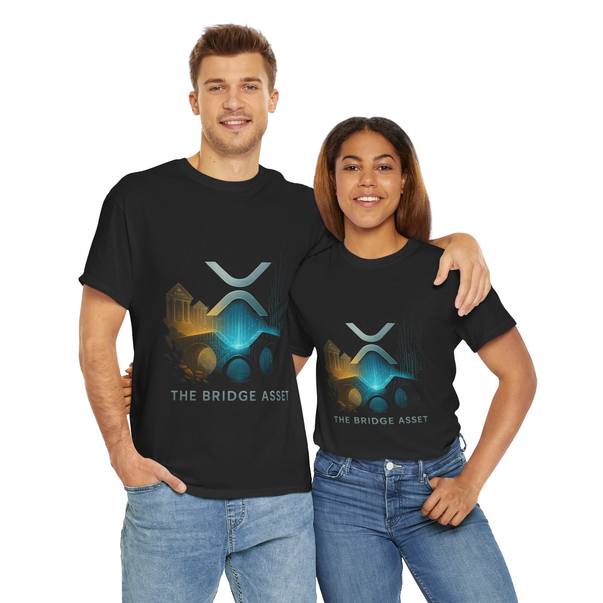Ripple XRP Crypto Tee — 'The Bridge Asset' Logo T-Shirt