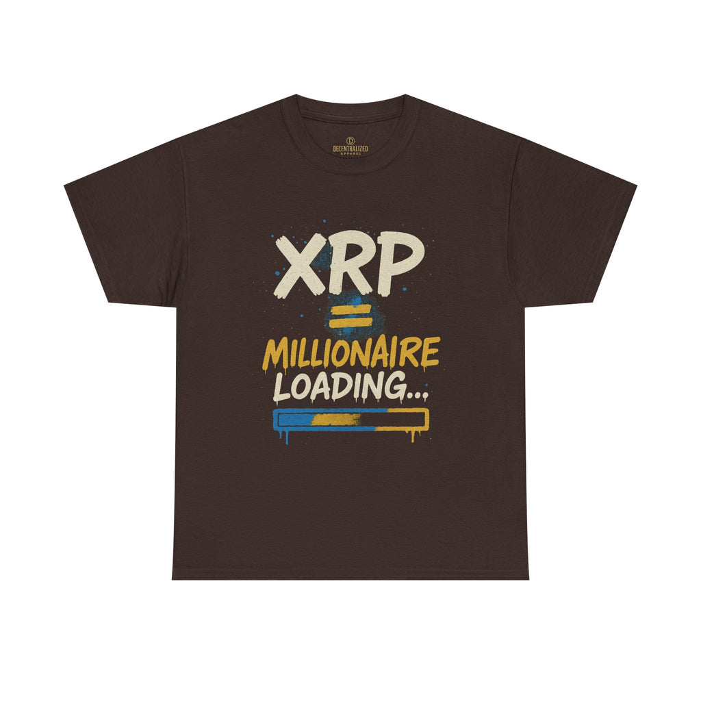 XRP Millionaire Loading T-Shirt — Crypto Investor Progress Tee