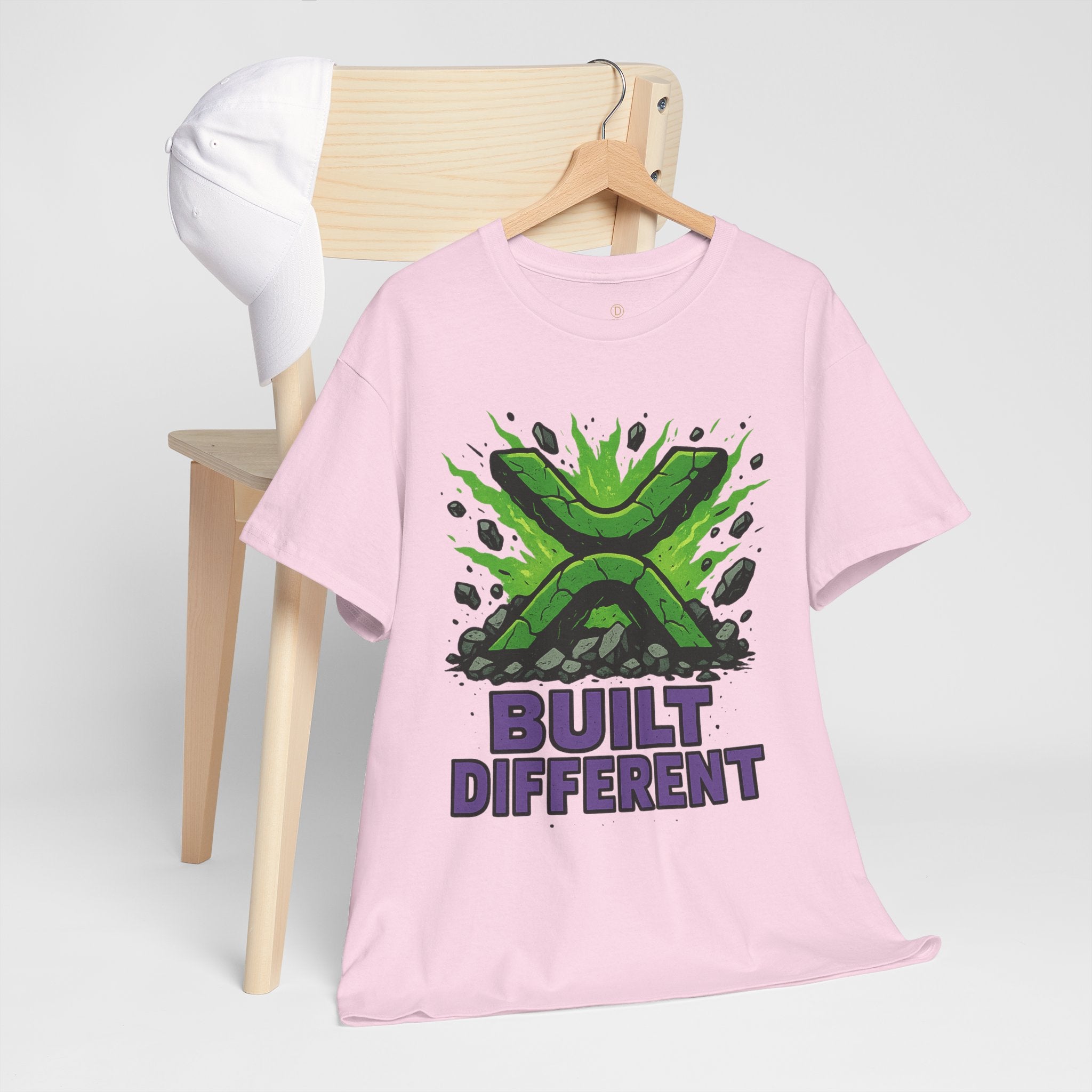 Built Different T-Shirt — Green Gamer Logo Tee