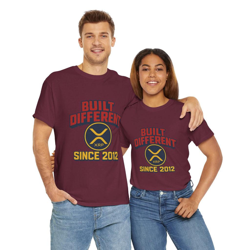 Built Different Since 2012 T-Shirt – Retro XRP Logo Tee