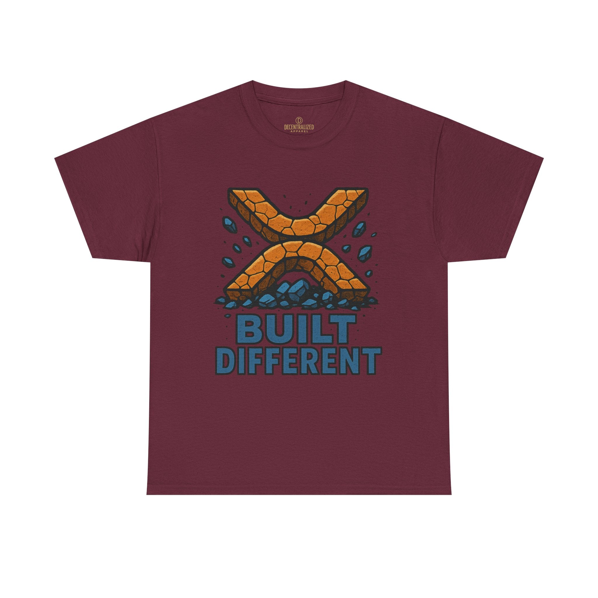 Built Different T-Shirt — Rugged Crypto X Design Tee