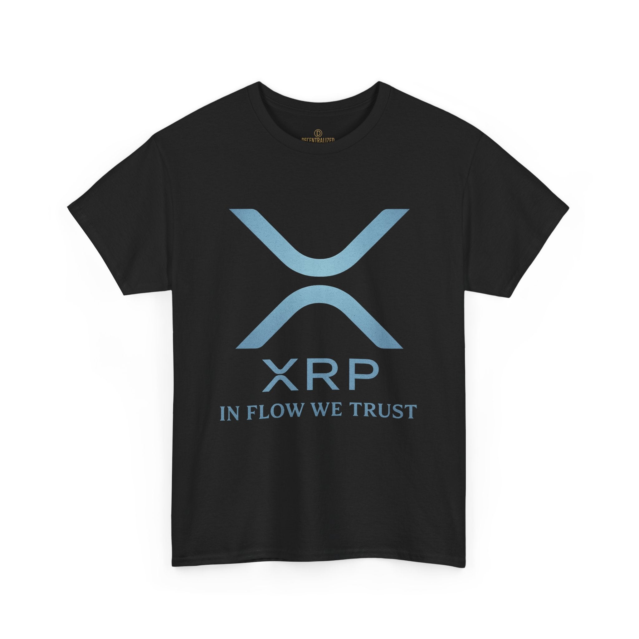 XRP Crypto Tee — "In Flow We Trust" Ripple Logo T-Shirt