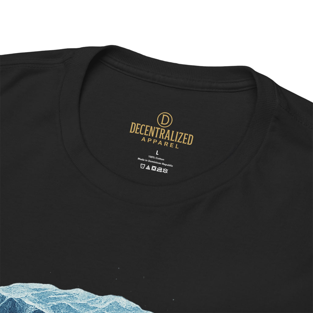 Cold Flow Ripple Logo T‑Shirt — 'Cold Flow: Built Different' Ice Cube Design
