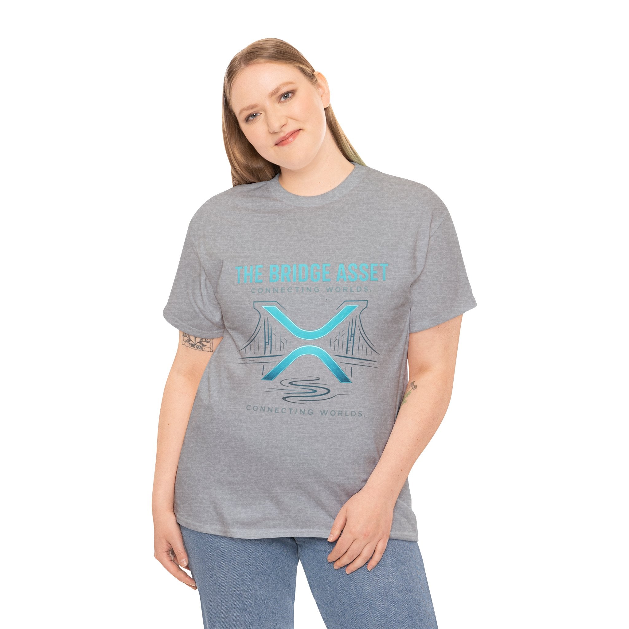 The Bridge Asset Tee – 'Connecting Worlds' Crypto Ripple X Logo T-Shirt