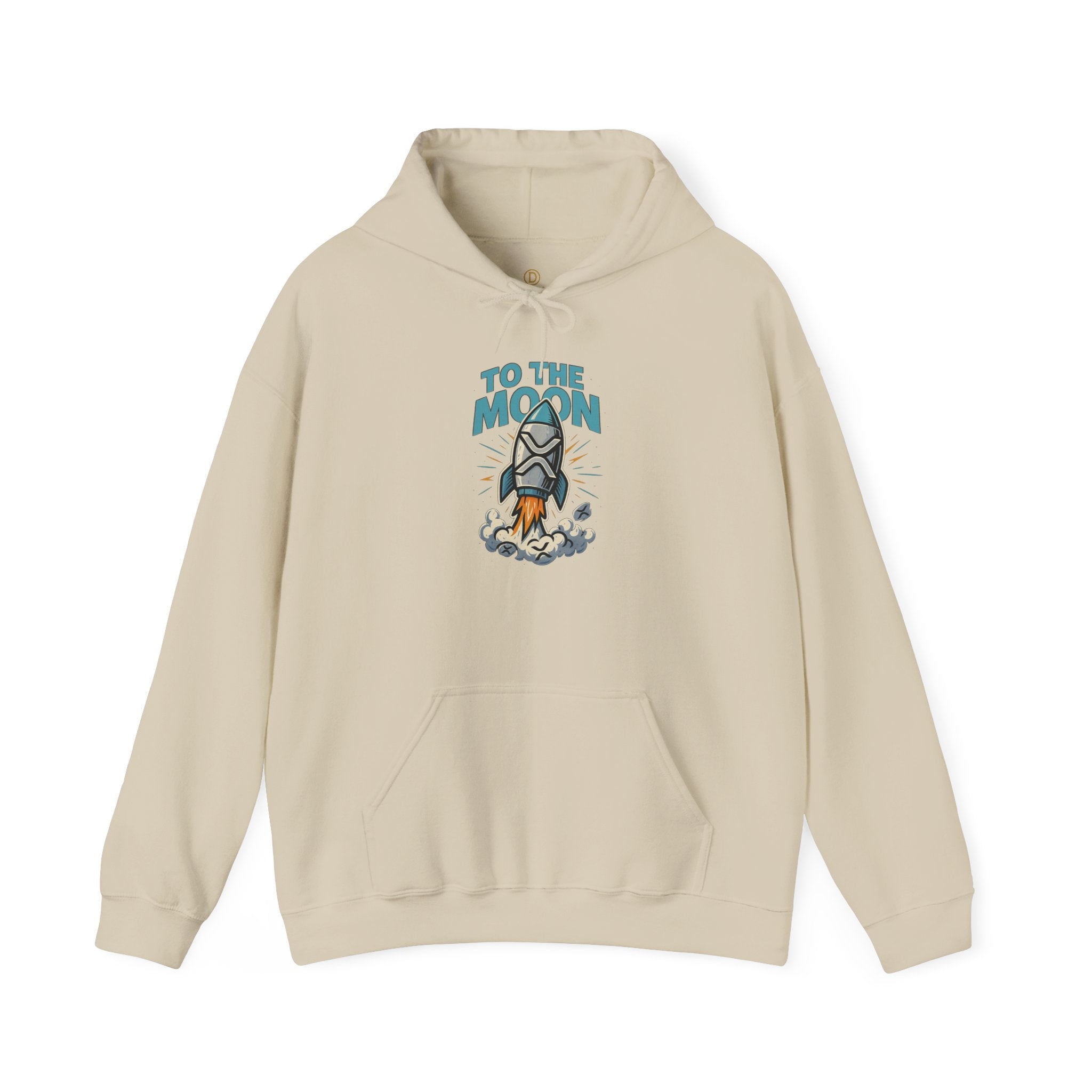 Hoodie — 'To The Moon' Rocket Graphic Pullover
