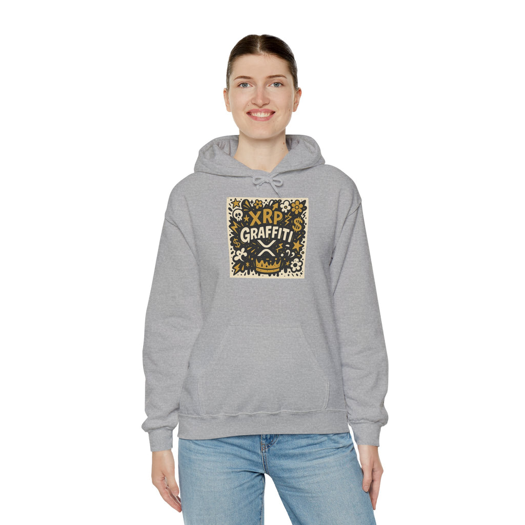 XRP Graffiti Hoodie – Street Art Crypto Sweatshirt