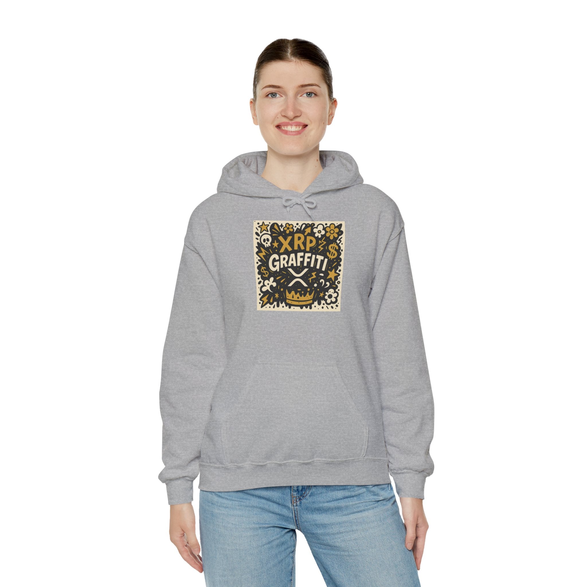 XRP Graffiti Hoodie – Street Art Crypto Sweatshirt