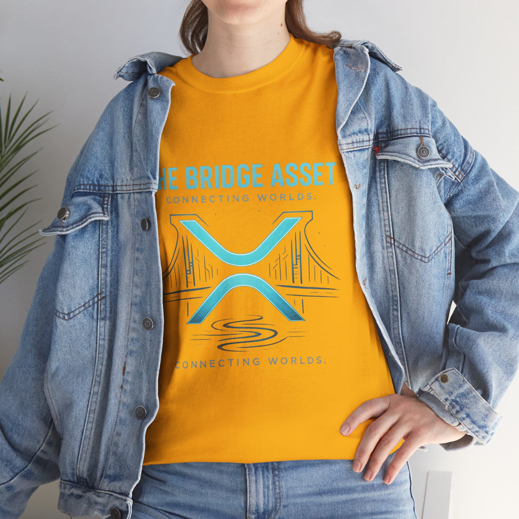 The Bridge Asset Tee – 'Connecting Worlds' Crypto Ripple X Logo T-Shirt