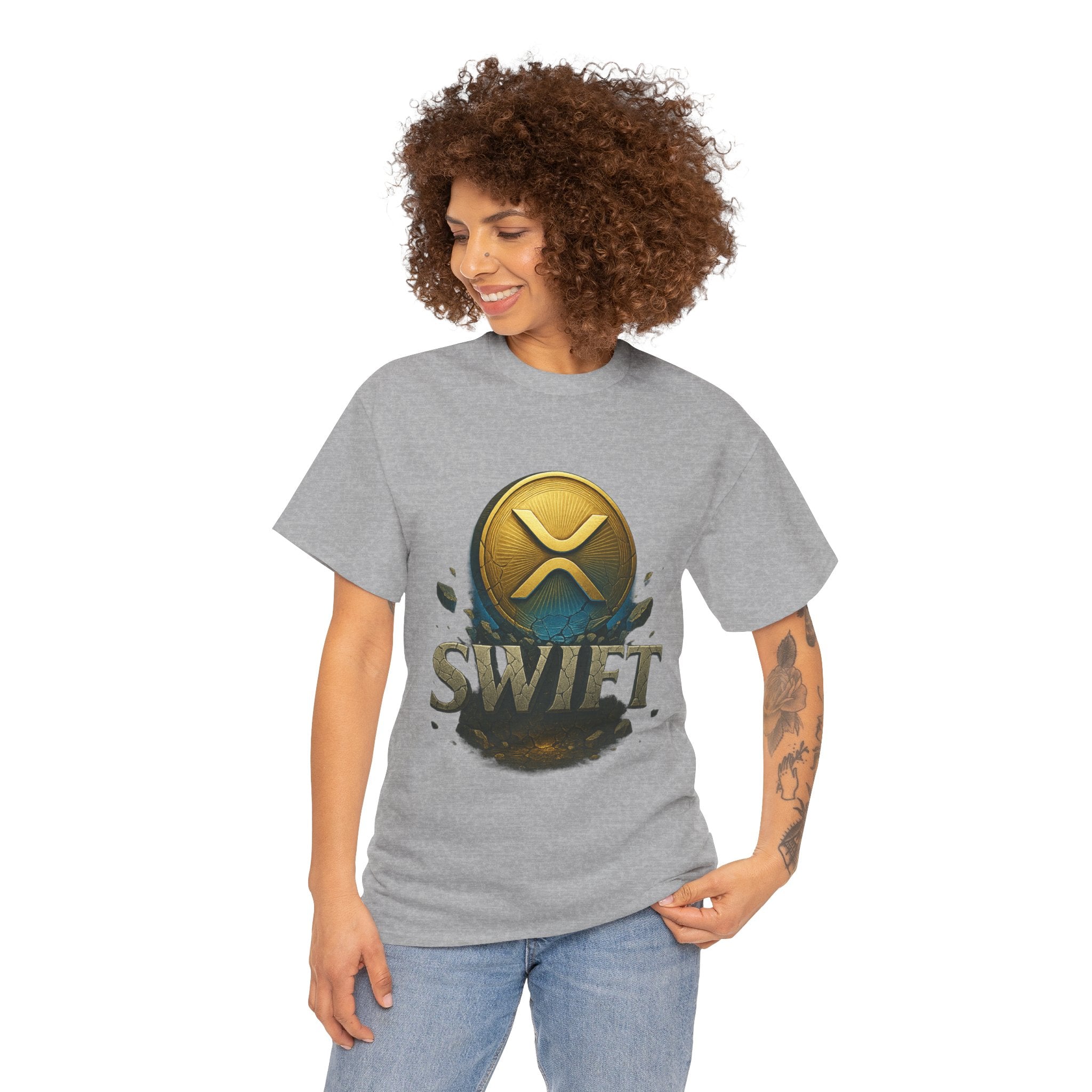 XRP Swift Cryptocurrency T‑Shirt — Ripple Coin Logo Graphic Tee
