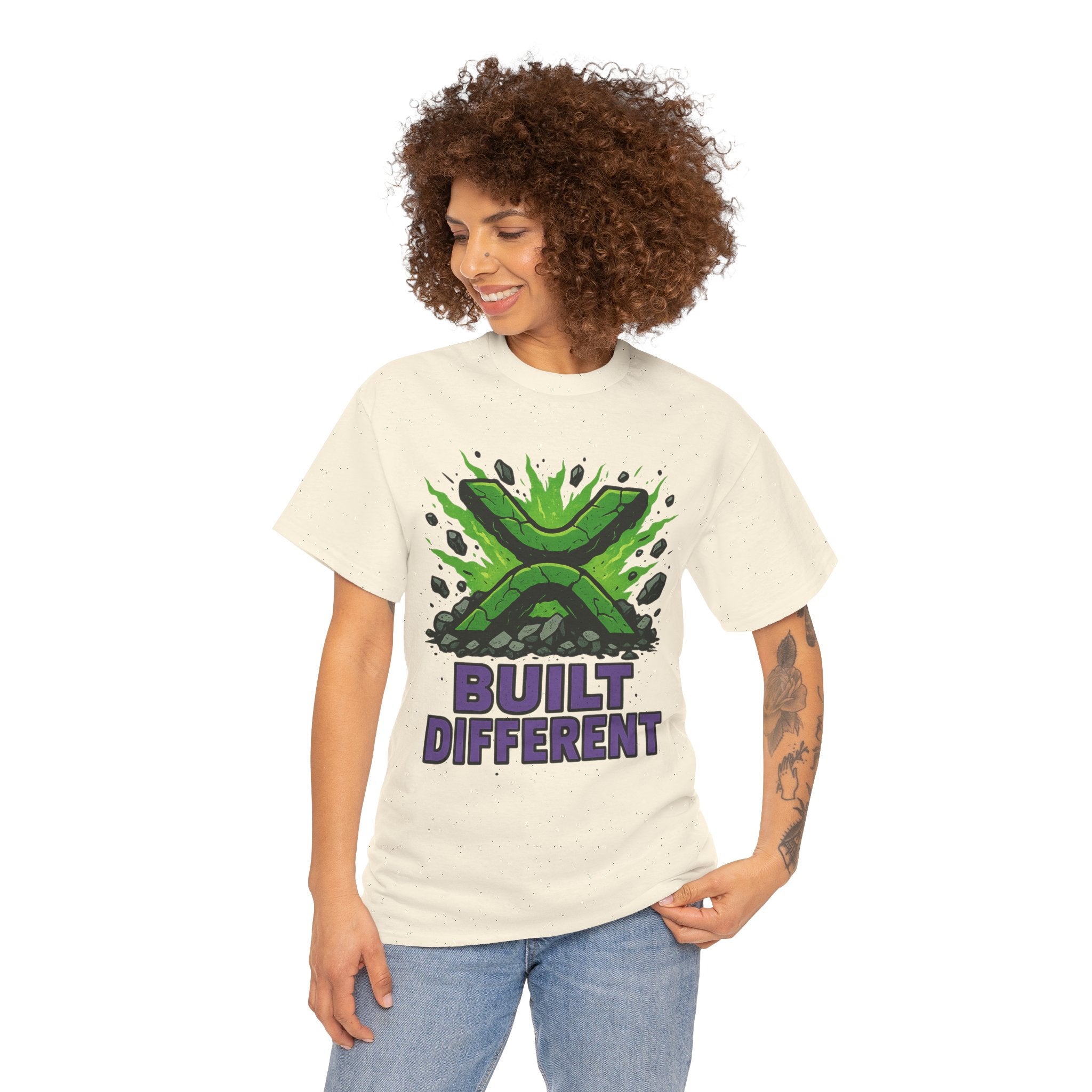 Built Different T-Shirt — Green Gamer Logo Tee