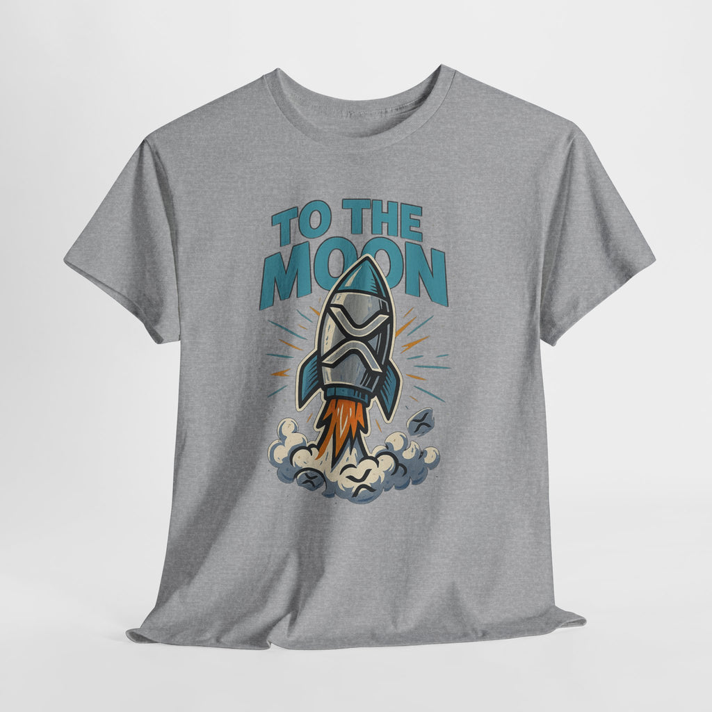 To The Moon Rocket T-Shirt — Space Graphic Tee for Crypto & Space Enthusiasts