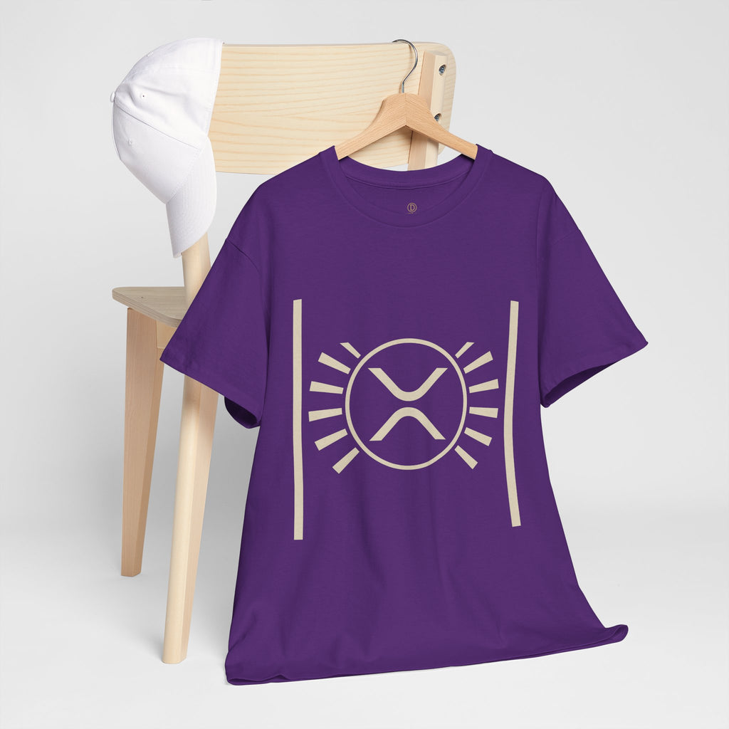XRP Sun Logo T‑Shirt — Minimal Crypto Ripple Tee