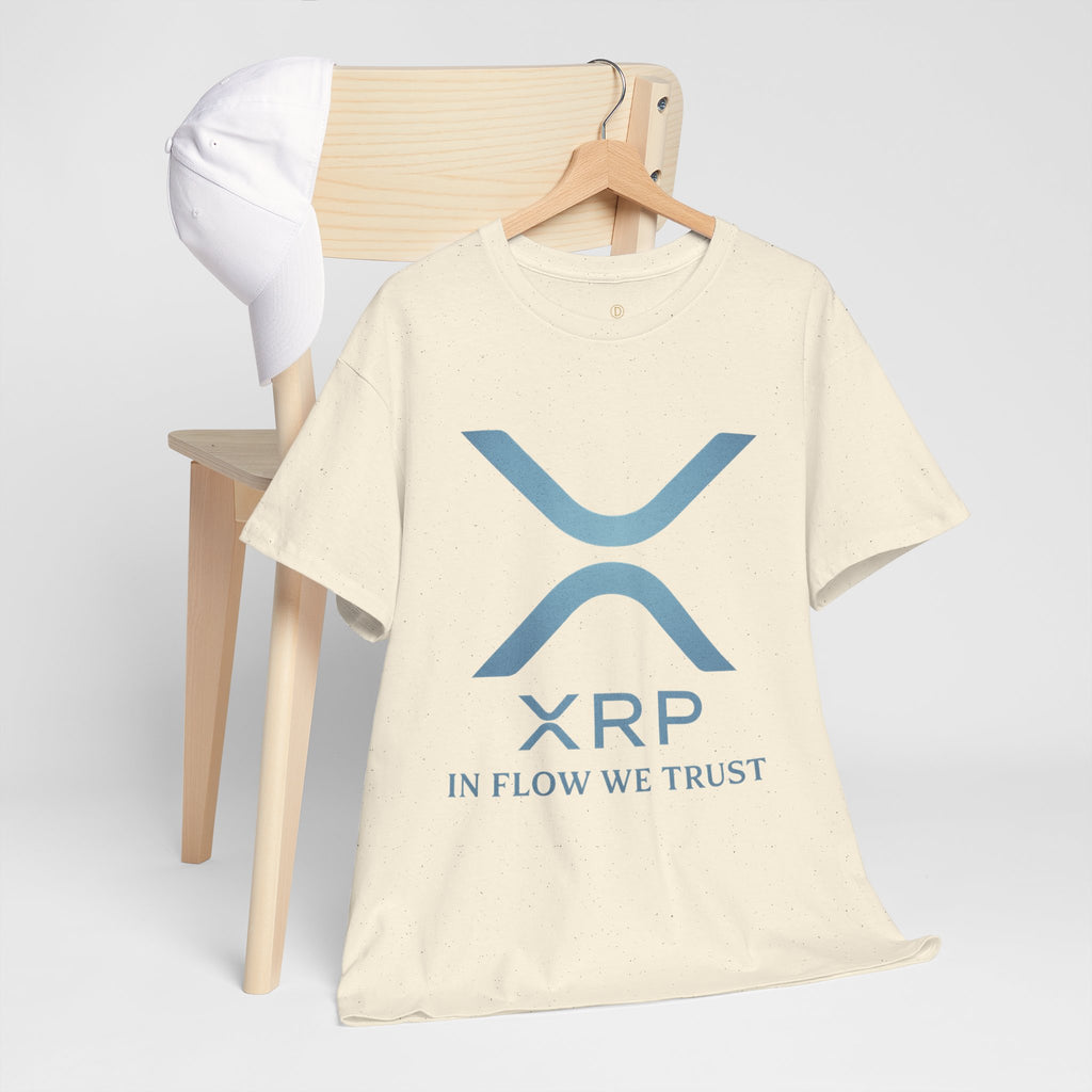 XRP Crypto Tee — "In Flow We Trust" Ripple Logo T-Shirt