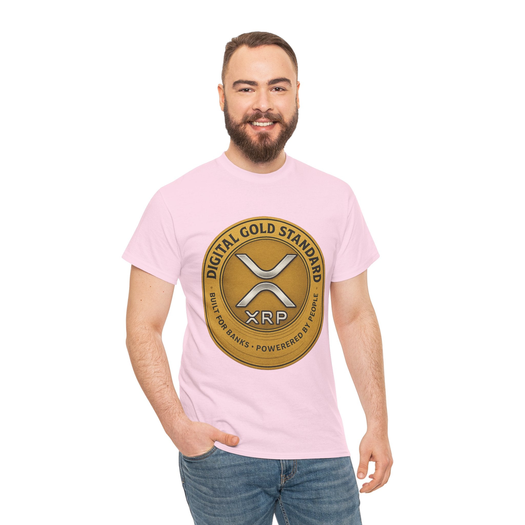 XRP Digital Gold Tee – Cryptocurrency Logo Shirt