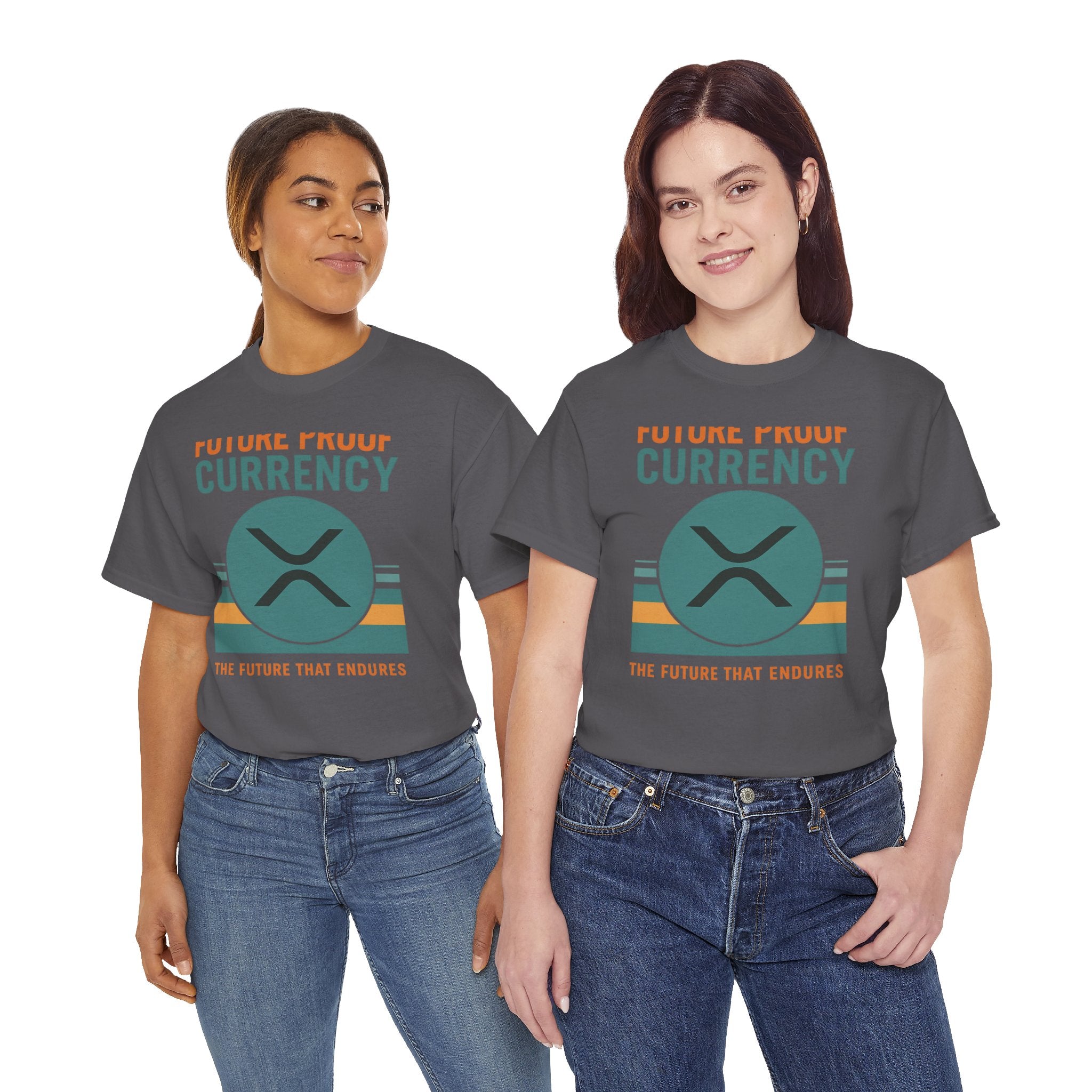 RIPPLE XRP 'Future Proof Currency' Graphic Tee — Crypto Retro Logo Shirt