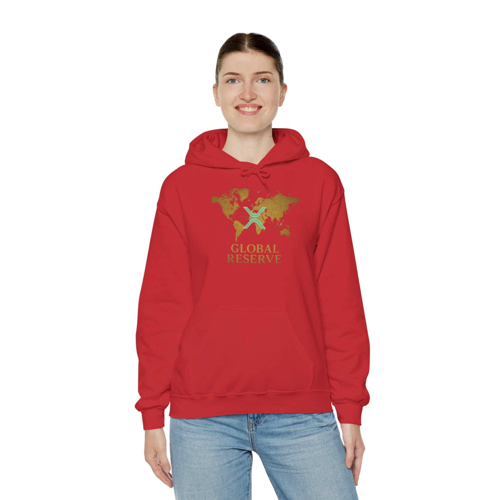 Global Reserve Hoodie — World Map Logo Pullover