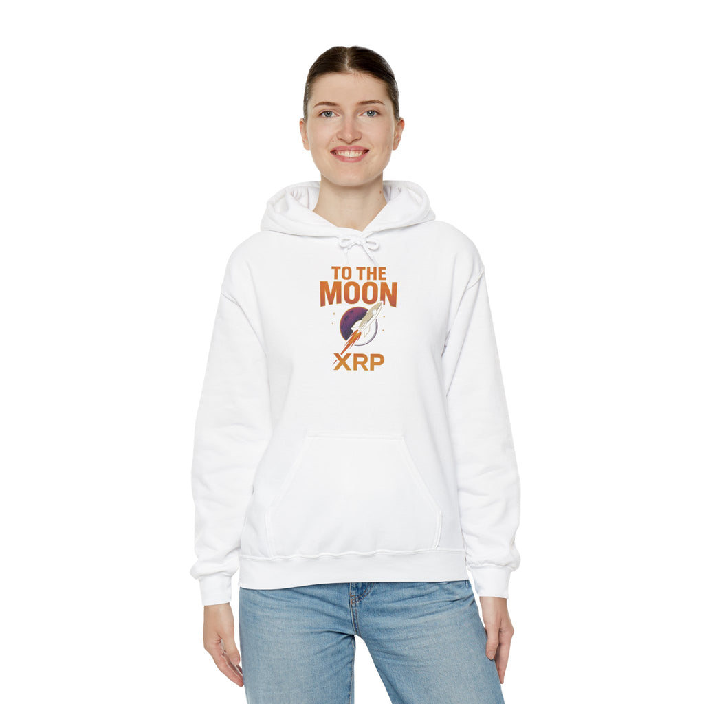 XRP To The Moon Hoodie — Crypto Investor Graphic Sweatshirt