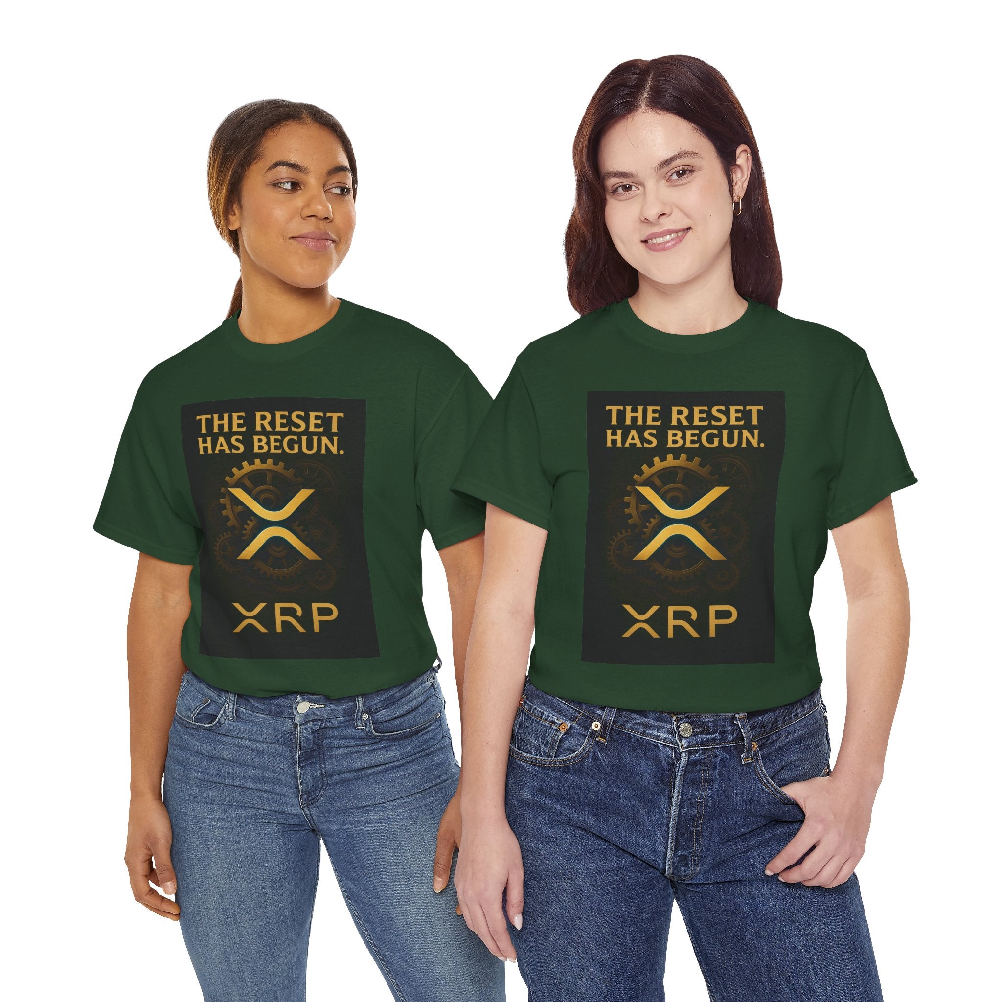 XRP Crypto Tee — "The Reset Has Begun" Bitcoin Alternative Shirt