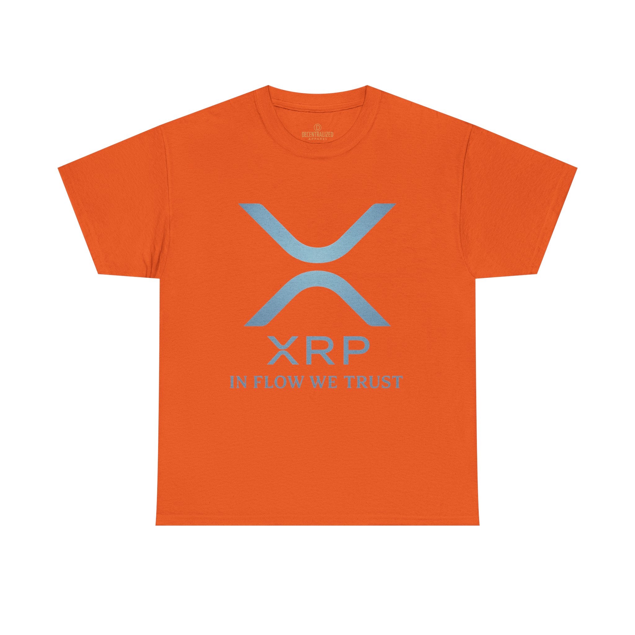 XRP Crypto Tee — "In Flow We Trust" Ripple Logo T-Shirt