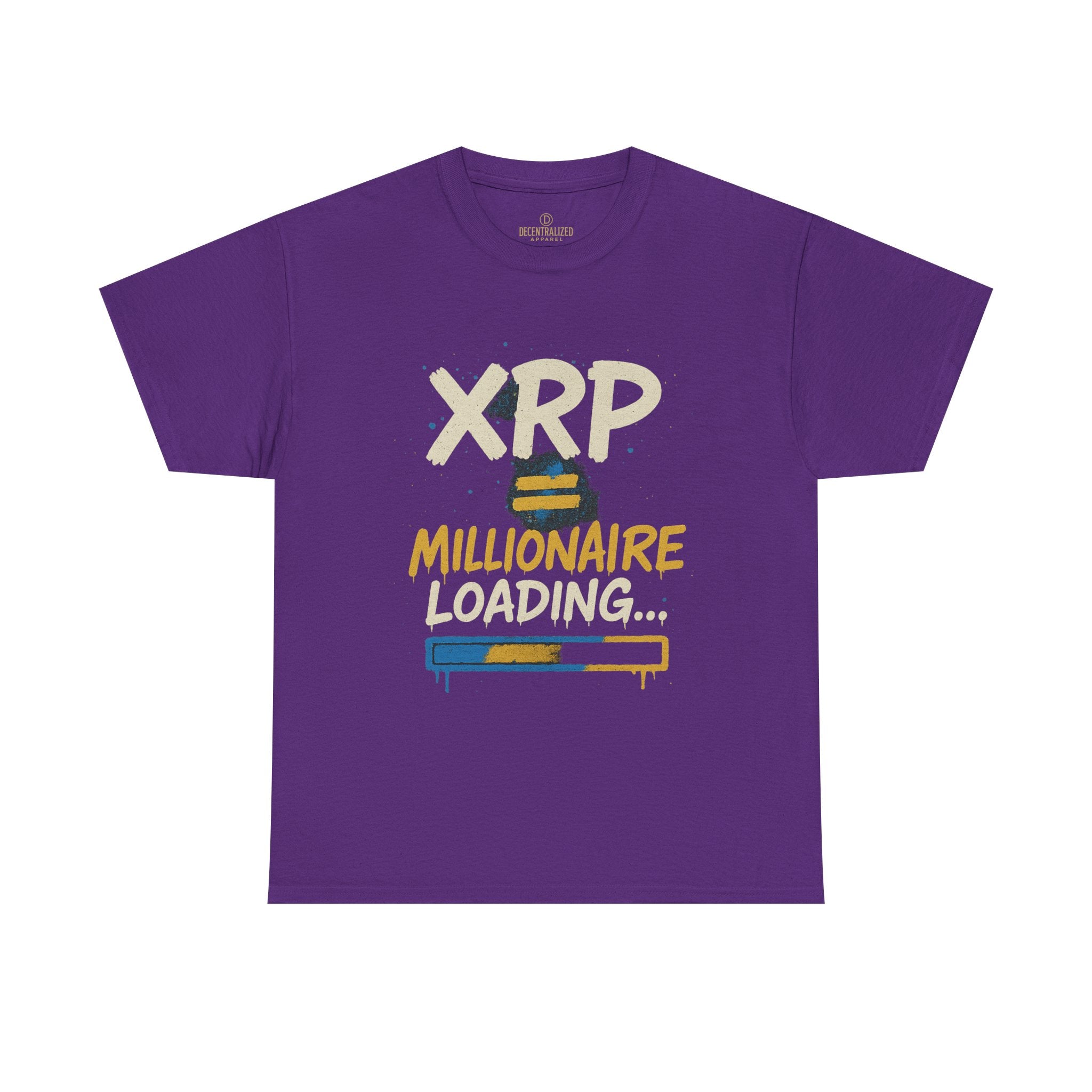 XRP Millionaire Loading T-Shirt — Crypto Investor Progress Tee