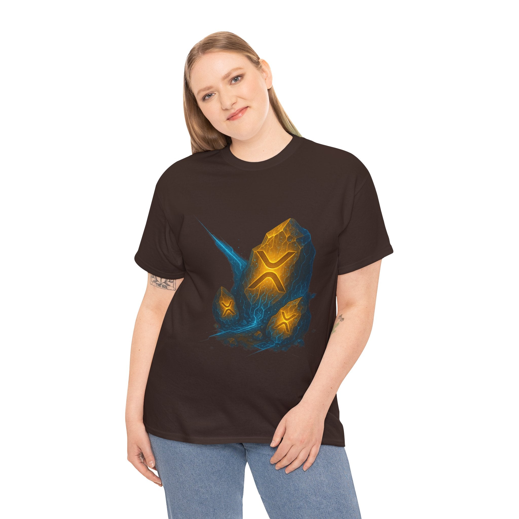 Rune Stone Graphic Tee — Glowing Mystic Rock T-Shirt