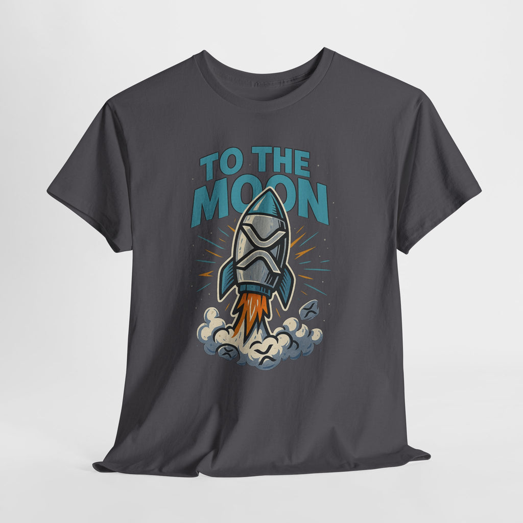 To The Moon Rocket T-Shirt — Space Graphic Tee for Crypto & Space Enthusiasts